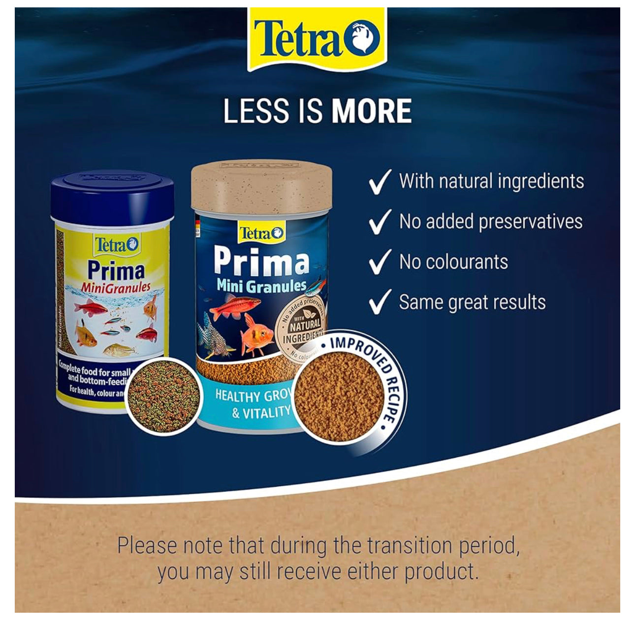 Tetra Prima Fish Food Mini Granules 45g