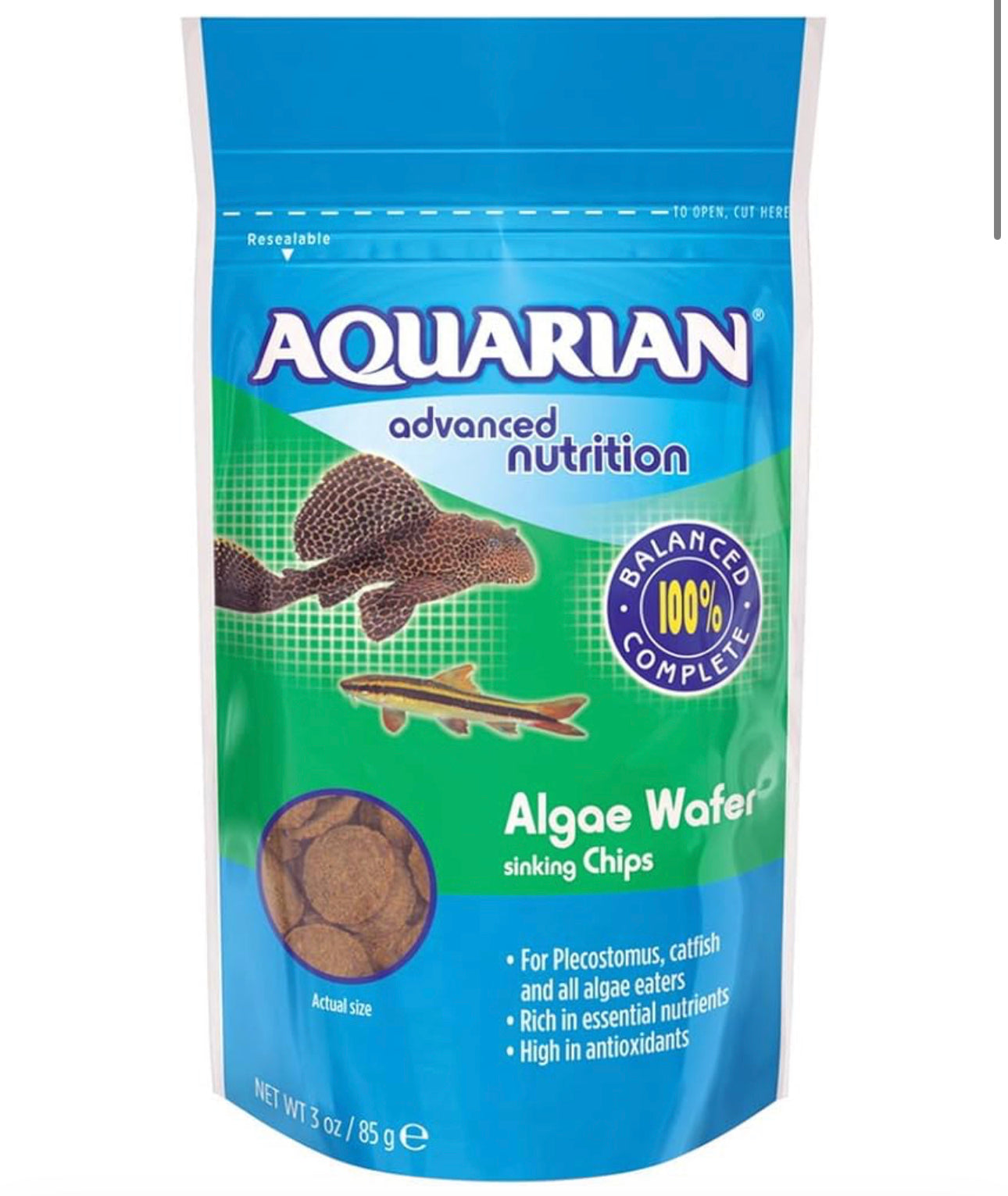 AQUARIAN algae wafers 85g